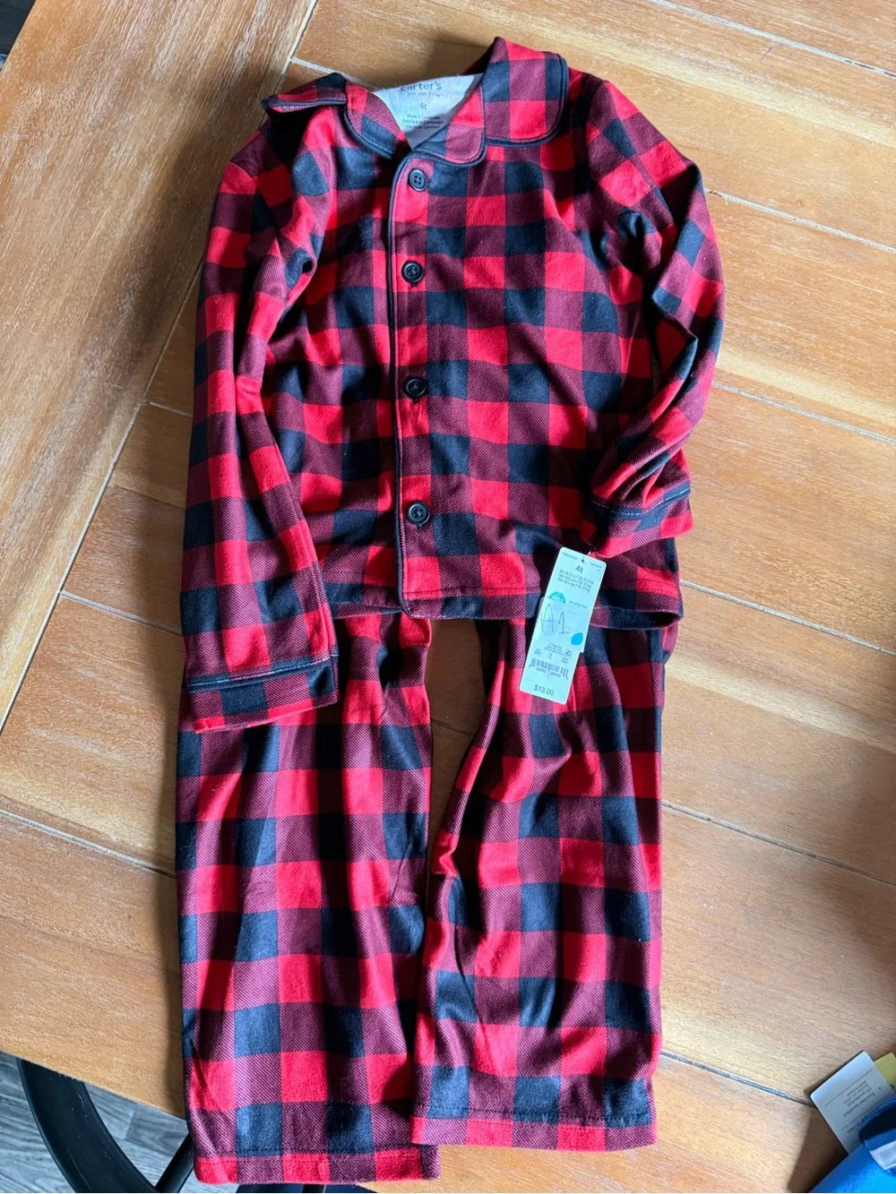 Carter's Just One You® Toddler Boys' 2pc Long Sleeve Buffalo Christmas PJs